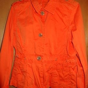 Women's Orange Jacket Size Large